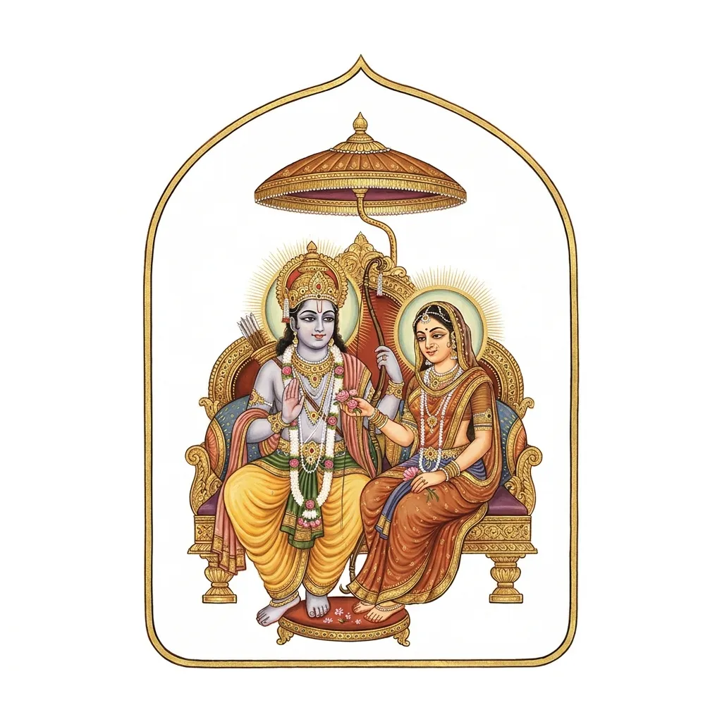 भगवान श्री राम और माता सीता का चित्र